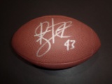 Troy Polamalu Pittsburgh Steelers Autographed Wilson Football w/GA coa