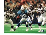 Barry Sanders Detroit Lions Autographed 8x10 Juking the Vikings Photo w/GA coa