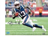 Phillip Dorsett New England Patriots Autographed 8x10 Photo w/ Exclusive Full Time Auth coa