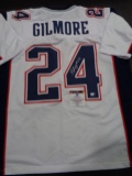 Stephon Gilmore New England Patriots Autographed Custom Road White Style Jersey w/GA coa