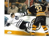 Zdeno Chara Boston Bruins Autographed Fight Photo w/JSA W coa