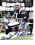 Rob Gronkowski New England Patriots Autographed 8x10 SI Cover Photo w/GA coa