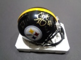 Troy Polamalu Pittsburgh Steelers Autographed Riddell Mini-Helmet w/GA coa