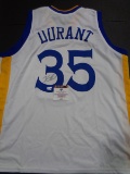 Kevin Durant Golden State Warriors Autographed Custom White Style Jersey w/GA coa