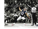 Julian Edelman New England Patriots Autographed 8x10 Spotlite Spike Photo w/GA coa