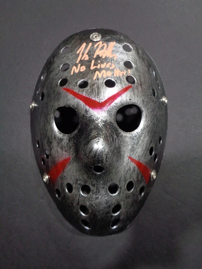 Kane Hodder JASON Friday the 13th Autographed Mask Inscribed "NO LIVES MATTER!" w/JSA coa