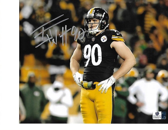 T.J. Watt Pittsburgh Steelers Autographed 8x10 Celebrating Photo w/GA coa