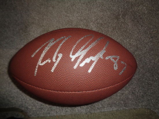 Rob Gronkowski New England Patriots Autographed Wilson Football w/ GA coa