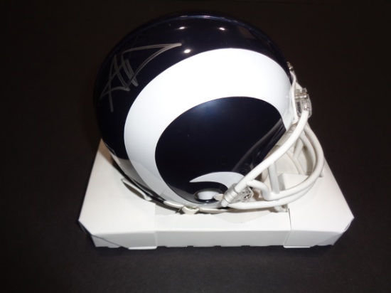 Aaron Donald Los Angeles Rams Autographed Riddell Mini Helmet w/GA coa