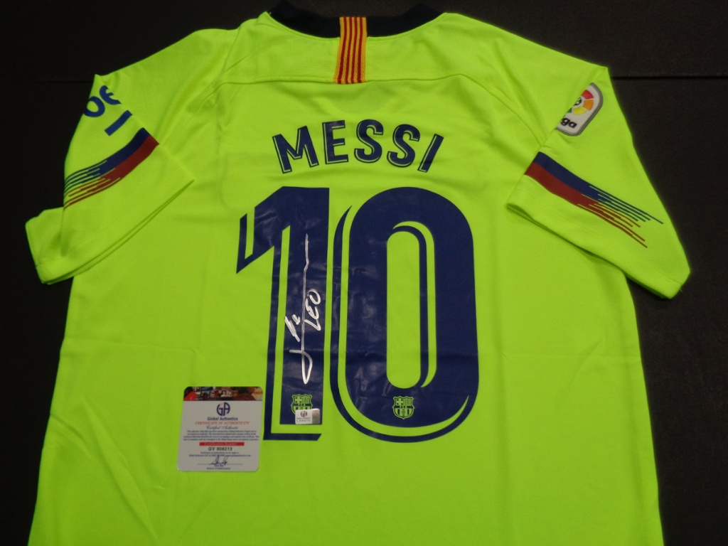 green messi jersey
