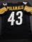 Troy Polamalu Pittsburgh Steelers Autographed Custom Black Style Jersey w/GA coa