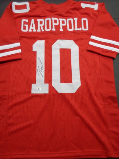 Jimmy Garoppolo San Francisco 49ers Autographed Custom Red Style Jersey w/GA coa