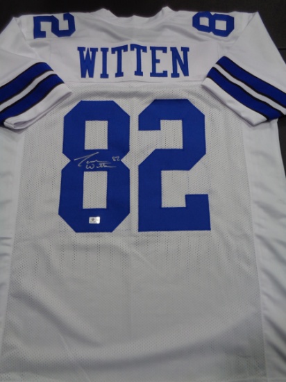 Jason Witten Dallas Cowboys Autographed Custom White Style Jersey w/GA coa