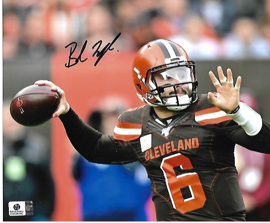 Baker Mayfield Cleveland Browns Autographed 8x10 Home Brown Photo w/GA coa