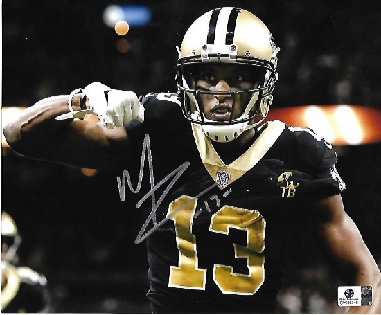 Michael Thomas New Orleans Saints Autographed 8x10 Eating Photo w/GA coa