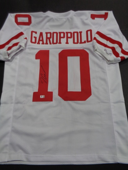 Jimmy Garoppolo San Francisco 49ers Autographed Custom White Style Jersey w/GA coa