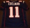 Julian Edelman New England Patriots Autographed Custom Blue Style Jersey w/GA coa