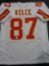 Travis Kelce Kansas City Chiefs Autographed Custom White Style Jersey w/GA coa