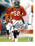 Von Miller Denver Broncos Autographed 8x10 Out of Tunnel Photo w/ GA coa