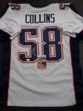Jamie Collins New England Patriots Autographed Custom White Jersey w/JSA W coa