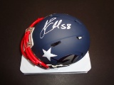 Jamie Collins New England Patriots Autographed Riddell Amp'd Mini Helmet w/JSA W coa