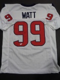 J.J. Watt Houston Texans Autographed Custom White Style Jersey w/GA coa