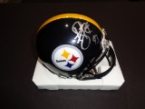 Troy Polamalu Pittsburgh Steelers Autographed Riddell Mini Helmet w/GA coa