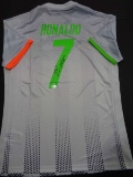 Christiano Ronaldo Juventas F.C. Autographed Adidas Grey/White Soccer Jersey w/GA coa
