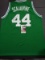 Brian Scalabrine Boston Celtics Autographed Home Green Basketball Style Jersey w/JSA W coa