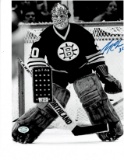 Gerry Cheevers Boston Bruins Autographed 8x10 Photo w/Full Time coa