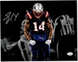 Mohamed Sanu Sr. New England Patriots Autographed 8x10 Spotlite Photo w/Full Time coa