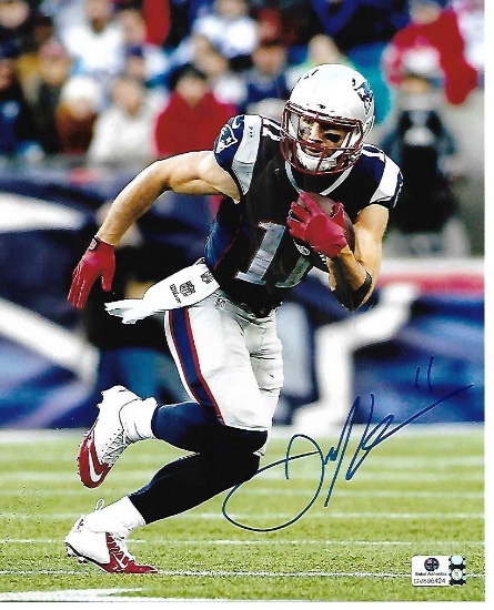 Julian Edelman New England Patriots Autographed 8x10 Running Photo w/GA coa
