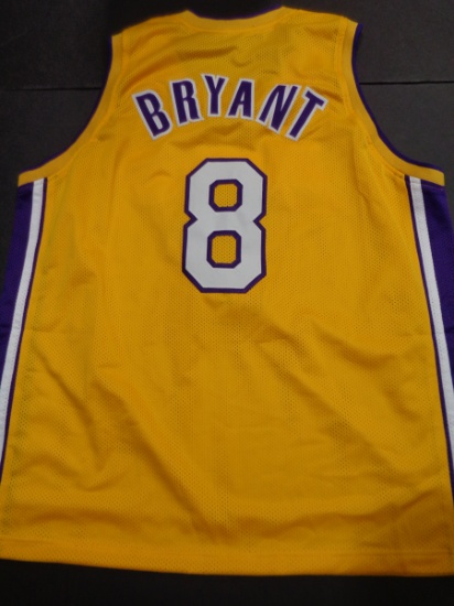 Kobe Bryant Los Angeles Lakers NON-Autographed Custom Home Style Gold Basketball Jersey