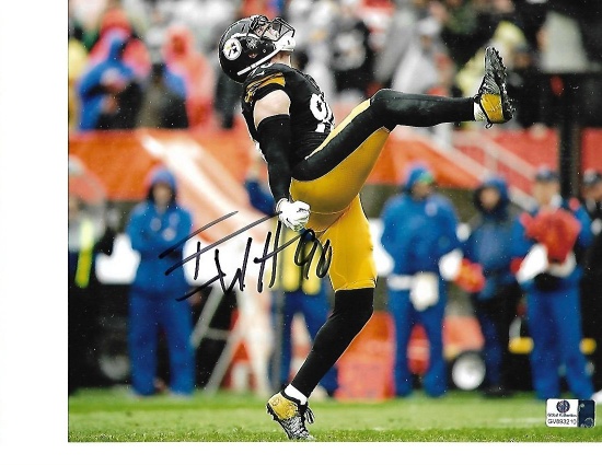 T.J. Watt Pittsburgh Steelers Autographed 8x10 Kick Photo w/GA coa