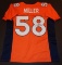Von Miller Denver Broncos Autographed Custom Orange Football Style Jersey w/GA coa