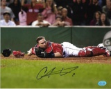 Christian Vazquez Boston Red Sox Autographed 8x10 Diving Photo w/Full Time coa