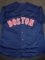 Mitch Moreland Boston Red Sox Autographed Custom Blue Baseball Style Jersey w/JSA W coa