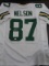 Jordy Nelson Green Bay Packers Autographed Custom White Football Style Jersey w/ GA coa