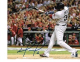 David Ortiz Boston Red Sox Autographed 8x10 Swing Photo w/GA coa