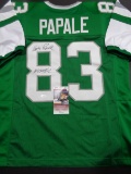 Vince Papale Philadelphia Eagles Autographed Custom Green Football Style Jersey w/GA coa