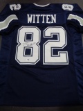 Jason Witten Dallas Cowboys Autographed Custom Blue Football Style Jersey w/GA coa