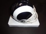 Jared Goff Los Angeles Rams Autographed Riddell Football Mini Helmet w/GA coa