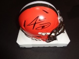 Jarvis Landry Cleveland Browns Autographed Riddell Mini Helmet w/GA coa