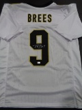 Drew Brees New Orleans Saints Autographed Custom White Football Style Jersey w/GA coa