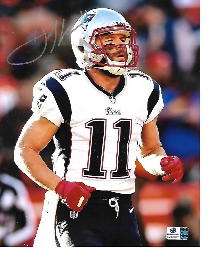 Julian Edelman New England Patriots Autographed 8x10 Close Up Photo w/GA coa