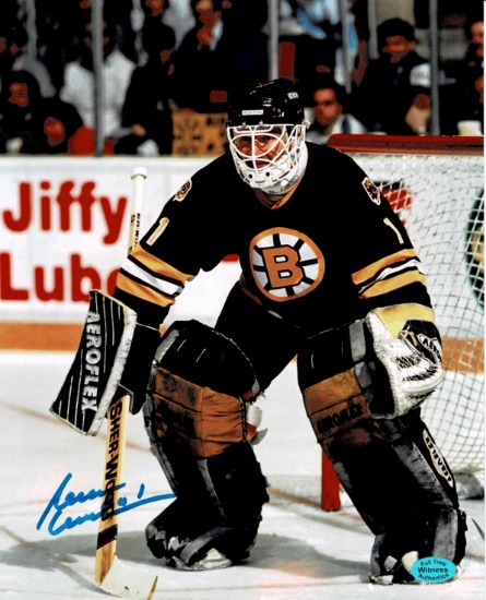 Reggie Lemelin Boston Bruins Autographed 8x10 Photo w/Full Time coa