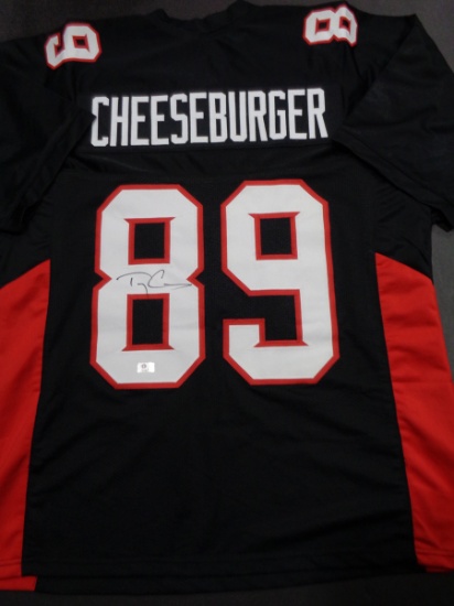 Terry Crews Cheeseburger The Longest Yard Autographed Custom Football Jersey GA coa