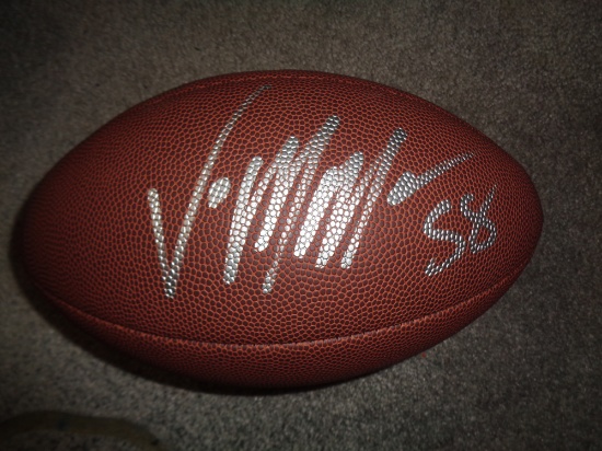 Von Miller Denver Broncos Autographed Wilson Football w/GA coa