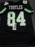 Kevin Eastman Teenage Mutant Ninja Turtles Autographed Custom Football Jersey GA coa