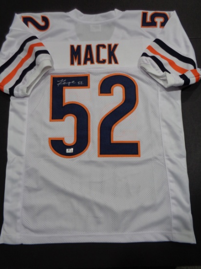 Khalil Mack Chicago Bears Autographed Custom Football Jersey GA coa